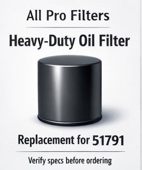 Heavy-Duty Oil Filter Equivalent for 51791