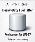 Heavy-Duty Oil Filter Equivalent for LF667