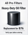 Heavy-Duty Oil Filter Equivalent for B76