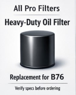 Heavy-Duty Oil Filter Equivalent for B76