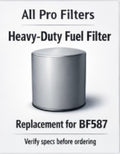 Heavy-Duty Fuel Filter Equivalent for BF587