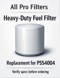 Heavy-Duty Oil Filter Equivalent for P554004